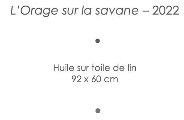 L orage sur la savane